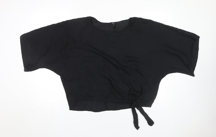 River Island Women’s Black Dolman Sleeve Top