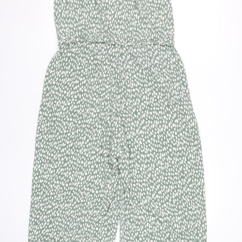Next Women's Green Jumpsuit Size 14, Strapless Wide-Leg