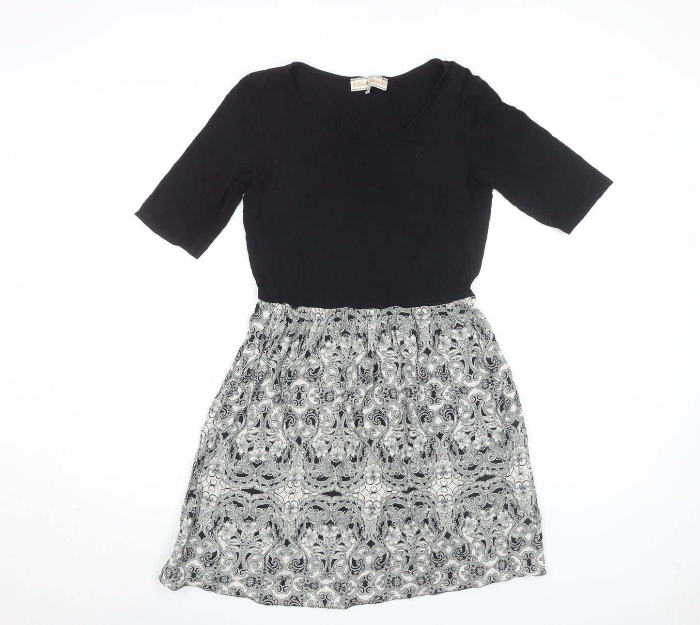 Dorothy Perkins Women’s A-Line Dress, Black/Paisley, Size 10