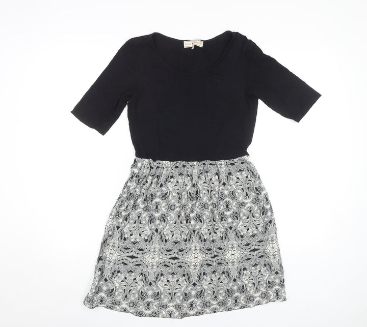 Dorothy Perkins Women’s A-Line Dress, Black/Paisley, Size 10