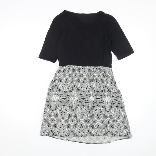Dorothy Perkins Women’s A-Line Dress, Black/Paisley, Size 10