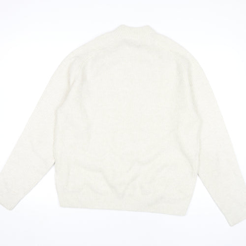 Marks and Spencer Women's Ivory Wool Blend Jumper, L