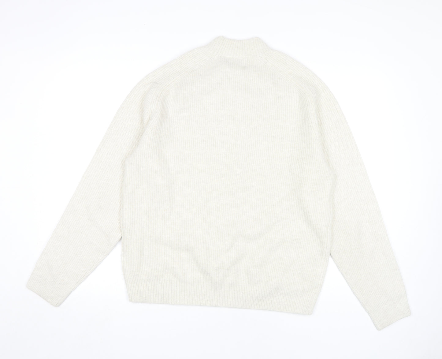 Marks and Spencer Women's Ivory Wool Blend Jumper, L