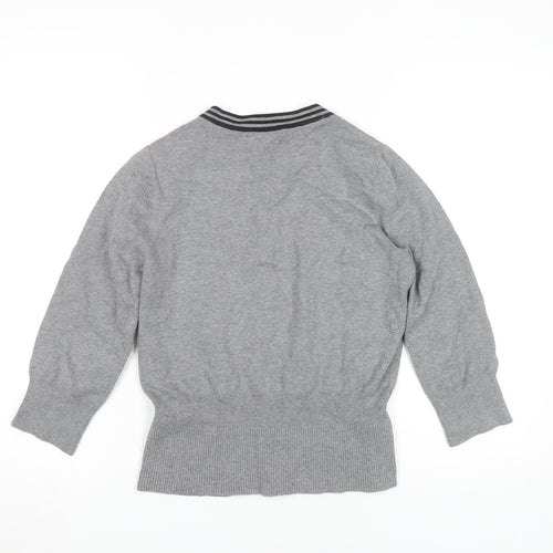 Debenhams Grey Women's Cardigan Size 10 Knit