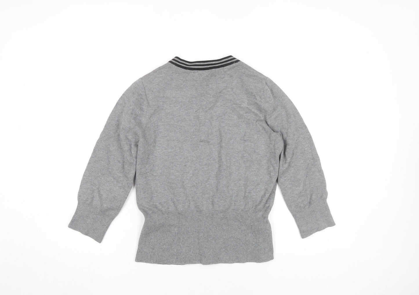 Debenhams Grey Women's Cardigan Size 10 Knit