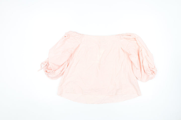 Miss Selfridge Women's Pink Striped Blouse, Size 4