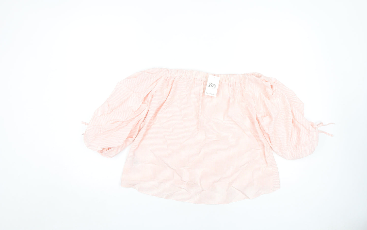 Miss Selfridge Women's Pink Striped Blouse, Size 4