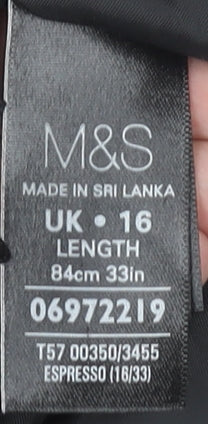 Marks and Spencer Women's Black A-Line Midi Skirt