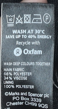 Marks and Spencer Women's Black A-Line Midi Skirt