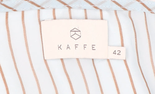 Kaffe Women's Blue Striped Summer Dress Size 14