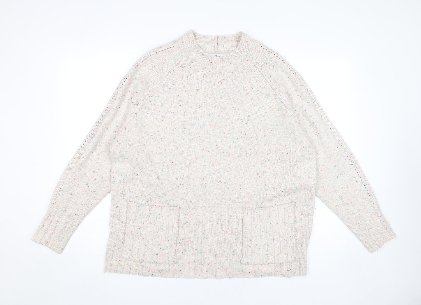 Next Women's Multicoloured Crew Neck Pullover Jumper Size 20