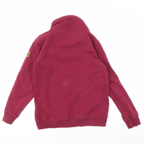 Funny Horses Girls Red Pullover Sweatshirt 10-11 Years
