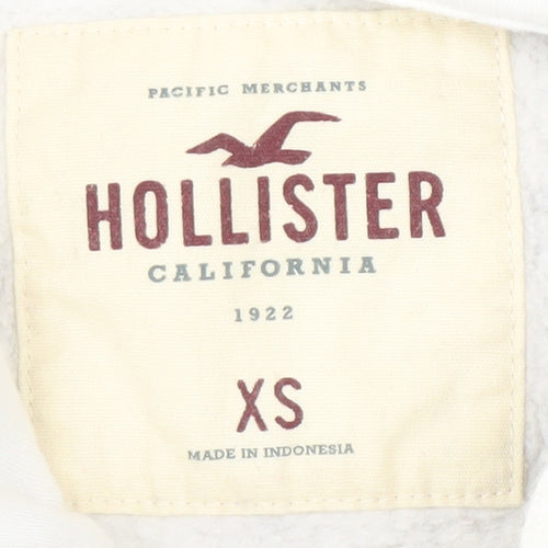 Hollister Men's Grey XS Hoodie - Logo Pullover