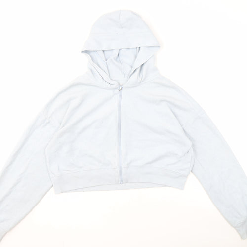 Gilly Hicks Women's Blue Full Zip Hoodie M