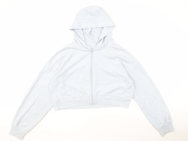 Gilly Hicks Women's Blue Full Zip Hoodie M