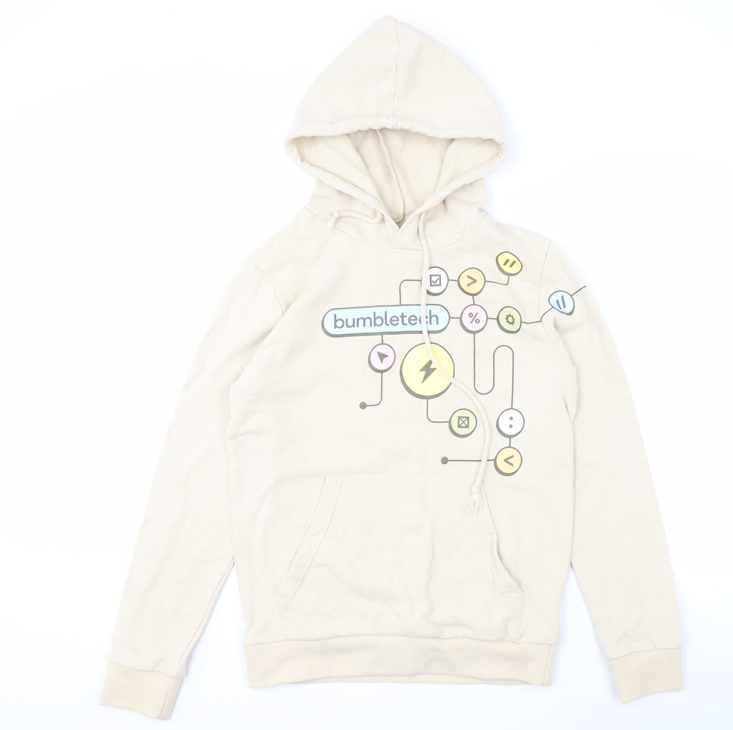 Bumble Beige Unisex Adults Hoodie, Size S, Lightweight