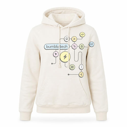 Bumble Beige Unisex Adults Hoodie, Size S, Lightweight