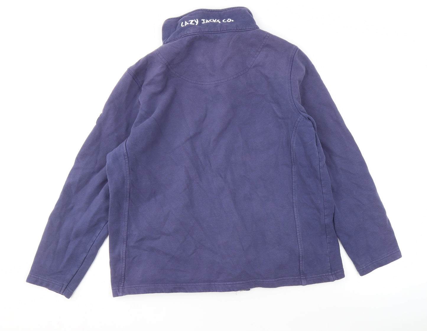 Lazy Jacks Women's Blue Full Zip Nautical Jacket UK 16
