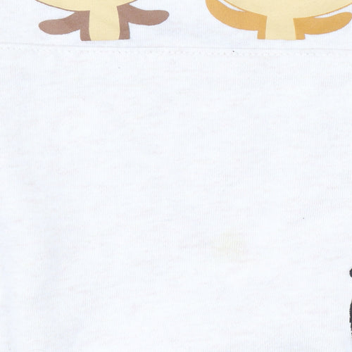 Disney Unisex Ivory Chip & Dale Hoodie, Size 14, Relaxed Fit