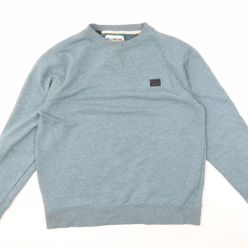 Billabong Boys Blue Crew Neck Logo Sweatshirt - Size 14