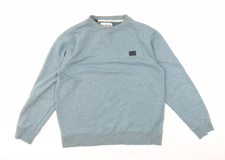 Billabong Boys Blue Crew Neck Logo Sweatshirt - Size 14