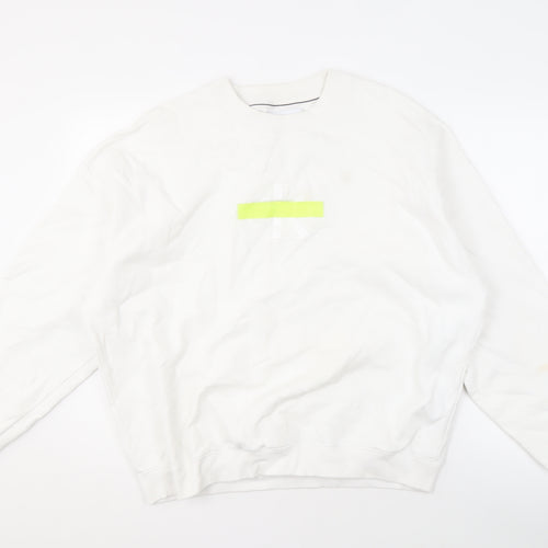 Calvin Klein Jeans Men's White Logo Sweatshirt L