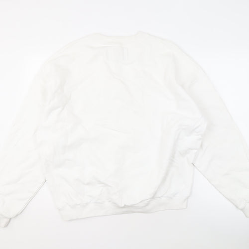 Calvin Klein Jeans Men's White Logo Sweatshirt L