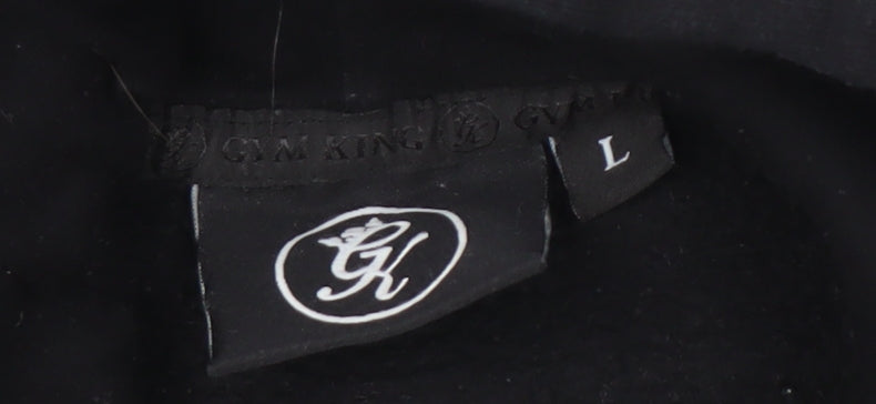 Gym King Men's Black Pullover Hoodie - Large