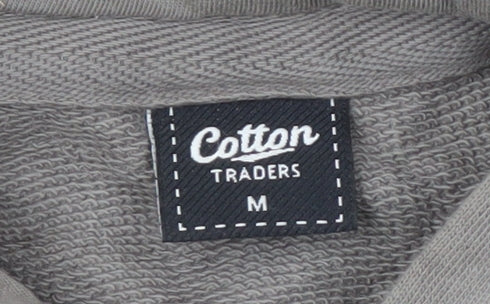 Cotton Traders Men's Grey M Full Zip Hoodie