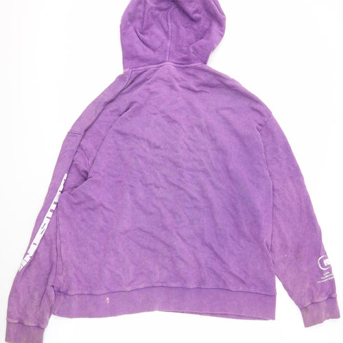 Collusion Unisex Purple Medium Pullover Hoodie