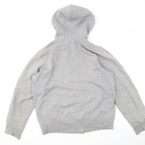 Nike Men's Grey Full Zip Hoodie, Size S