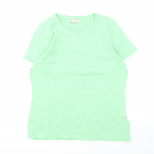 Hobbs Women's Green T-Shirt, M, Casual Cotton Top