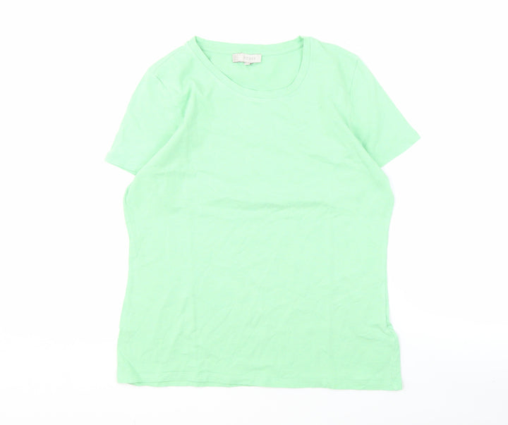 Hobbs Women's Green T-Shirt, M, Casual Cotton Top