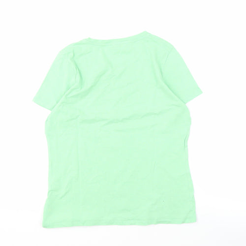 Hobbs Women's Green T-Shirt, M, Casual Cotton Top