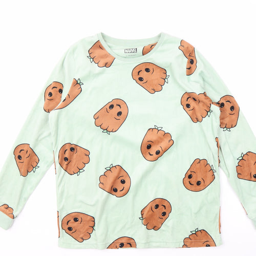 Primark Women's Green Marvel Pyjama Top, Size 10-12