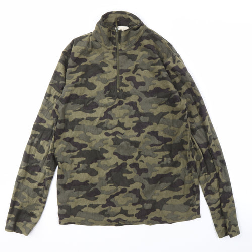 Mountain Warehouse Men's XS Camouflage Pullover Fleece