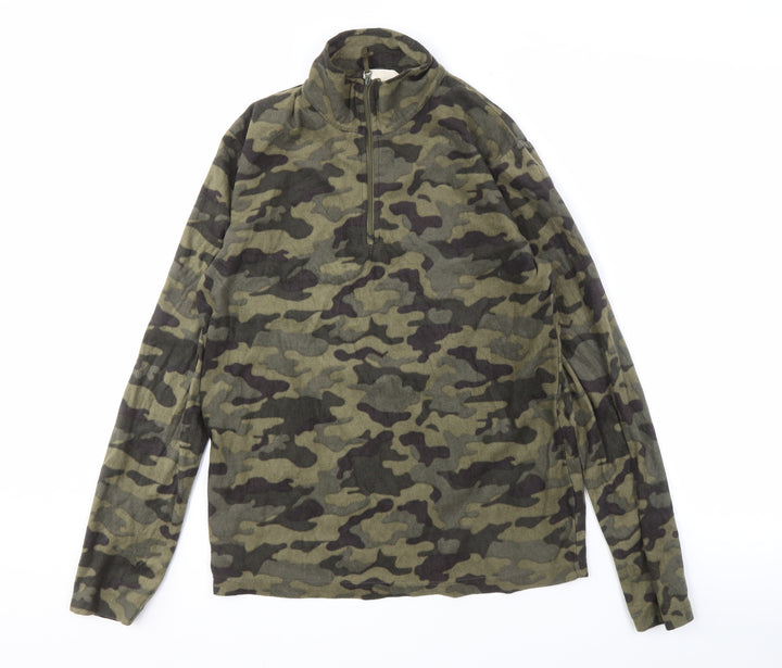 Mountain Warehouse Men's XS Camouflage Pullover Fleece