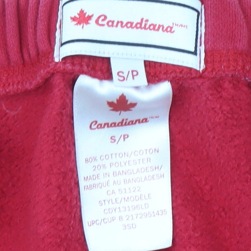 Canadiana Men's Red Sweatpants S - Comfortable Fit