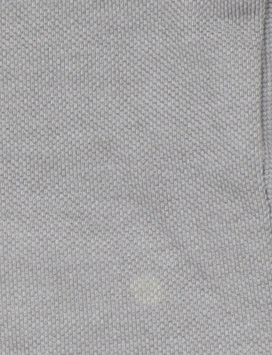 Moschino Men's Grey Polo Shirt L Logo Casual