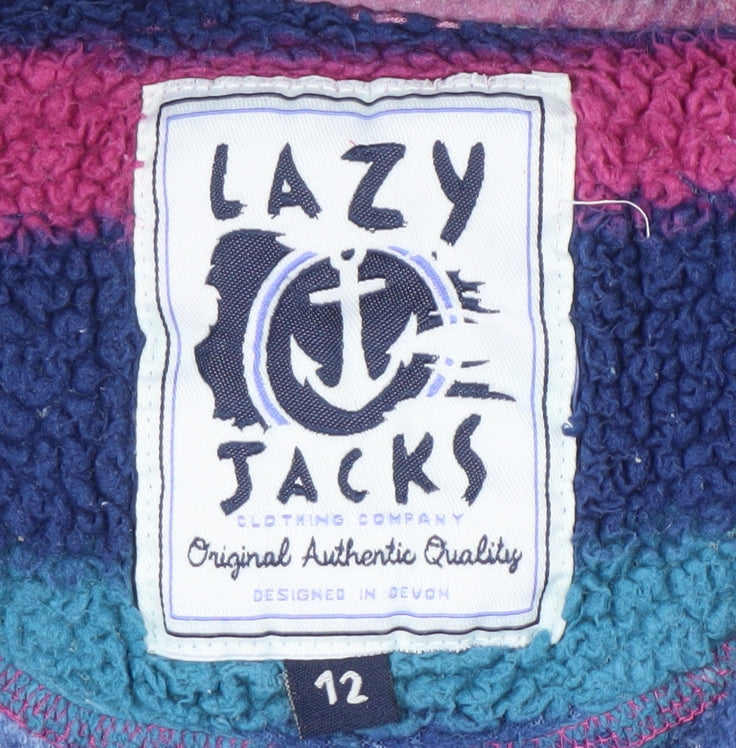 Lazy Jacks Women's Multicoloured Pullover Sweatshirt