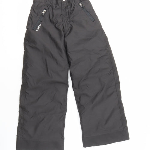 Decathlon Boys' Black Snow Pants 8 Years