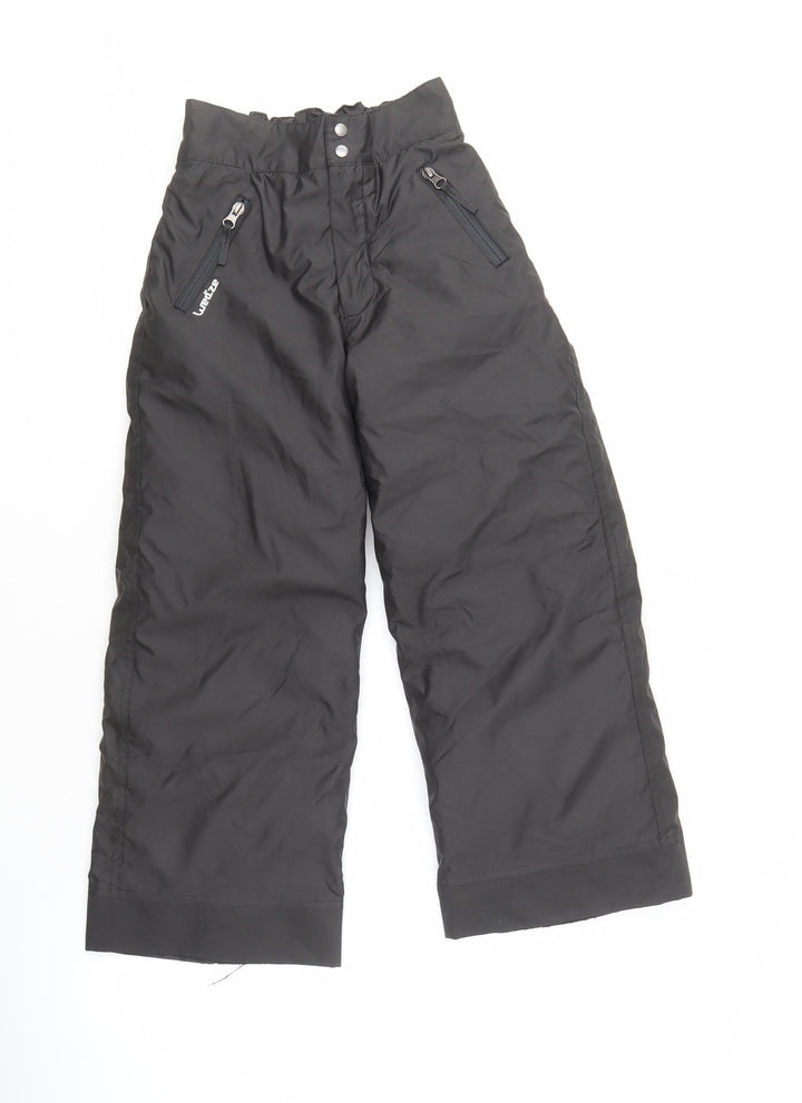 Decathlon Boys' Black Snow Pants 8 Years