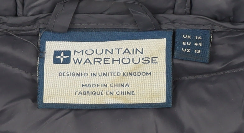 Mountain Warehouse Women's Black Puffer Jacket Size 16