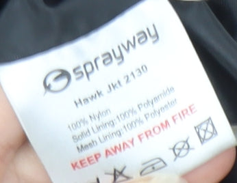 Sprayway Boys Black Rain Coat, Age 12-13, Waterproof Jacket