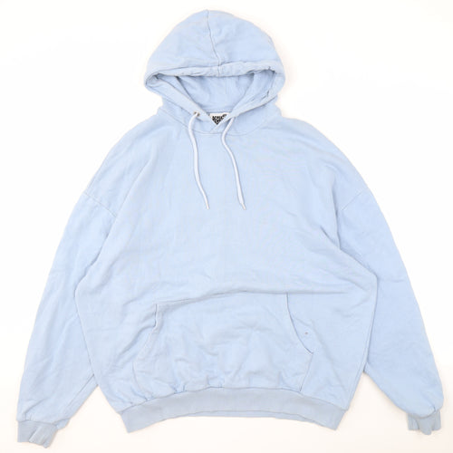 Reclaimed Vintage Unisex Blue Hoodie L Pullover Graphic