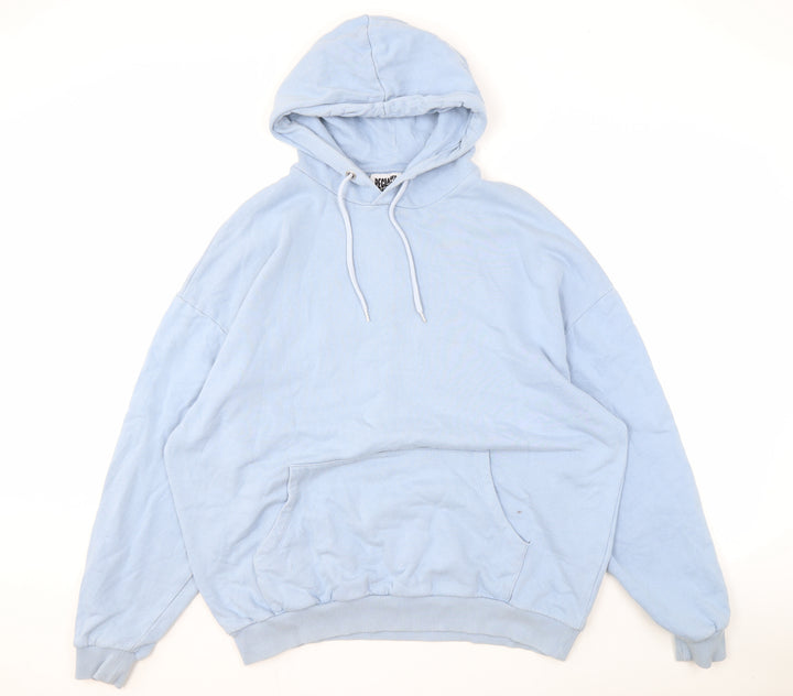 Reclaimed Vintage Unisex Blue Hoodie L Pullover Graphic