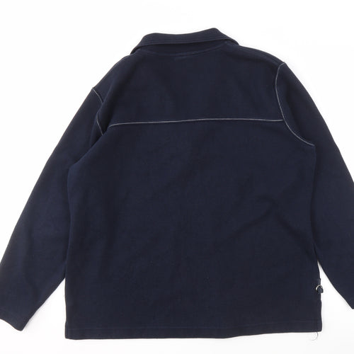 Womenwear by Wind Blue Collared Sweatshirt XL Women