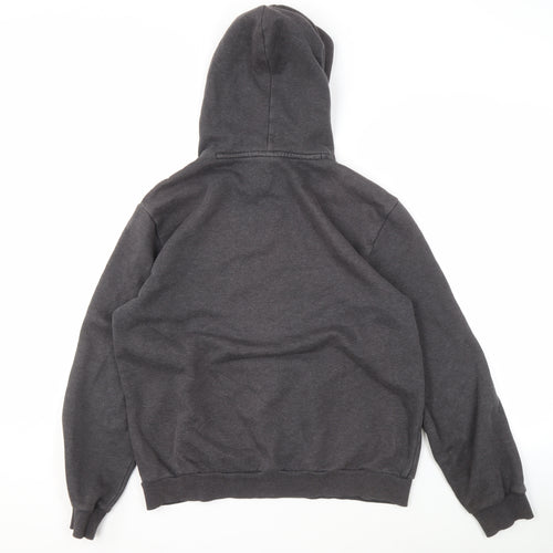 Puma Men's Grey Pullover Hoodie, M, Logo, Regular Fit