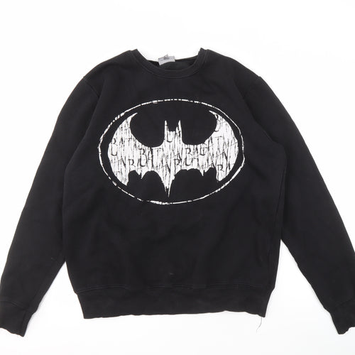 Batman Men's Black Pullover Sweatshirt L