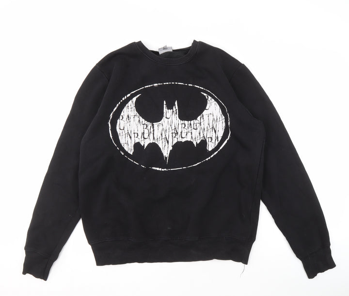Batman Men's Black Pullover Sweatshirt L